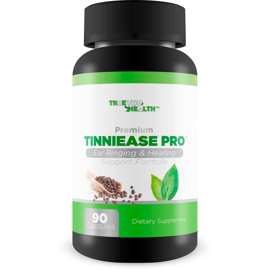 True You Health Tinniease Pro bottle of capsules for daily ear ringing support