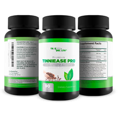 Hand holding True You Health Tinniease Pro capsules for simple daily dosage