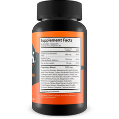 Capsules closeup of True You Health Turmeric Trick Blue Salt for Men with high-absorption formula