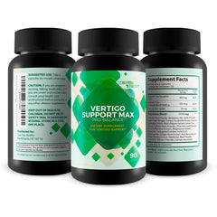 True You Health Vertigo Support Max Pro Balance tablets dispensed into a clean serving.
