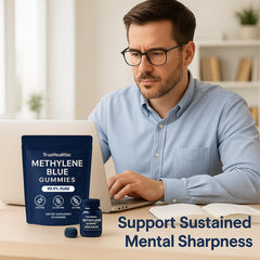 TRUEHEALTHIC Methylene Blue Gummies product shot with premium packaging