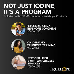 Truehope Nascent Iodine label guides identification of a no-fillers formula