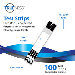 TRUENESS lancets pack highlights compact design for quick finger-prick tests