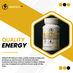 True Wood ADDYALL-XR label design featuring premium, plant-based ingredients for cognitive support.