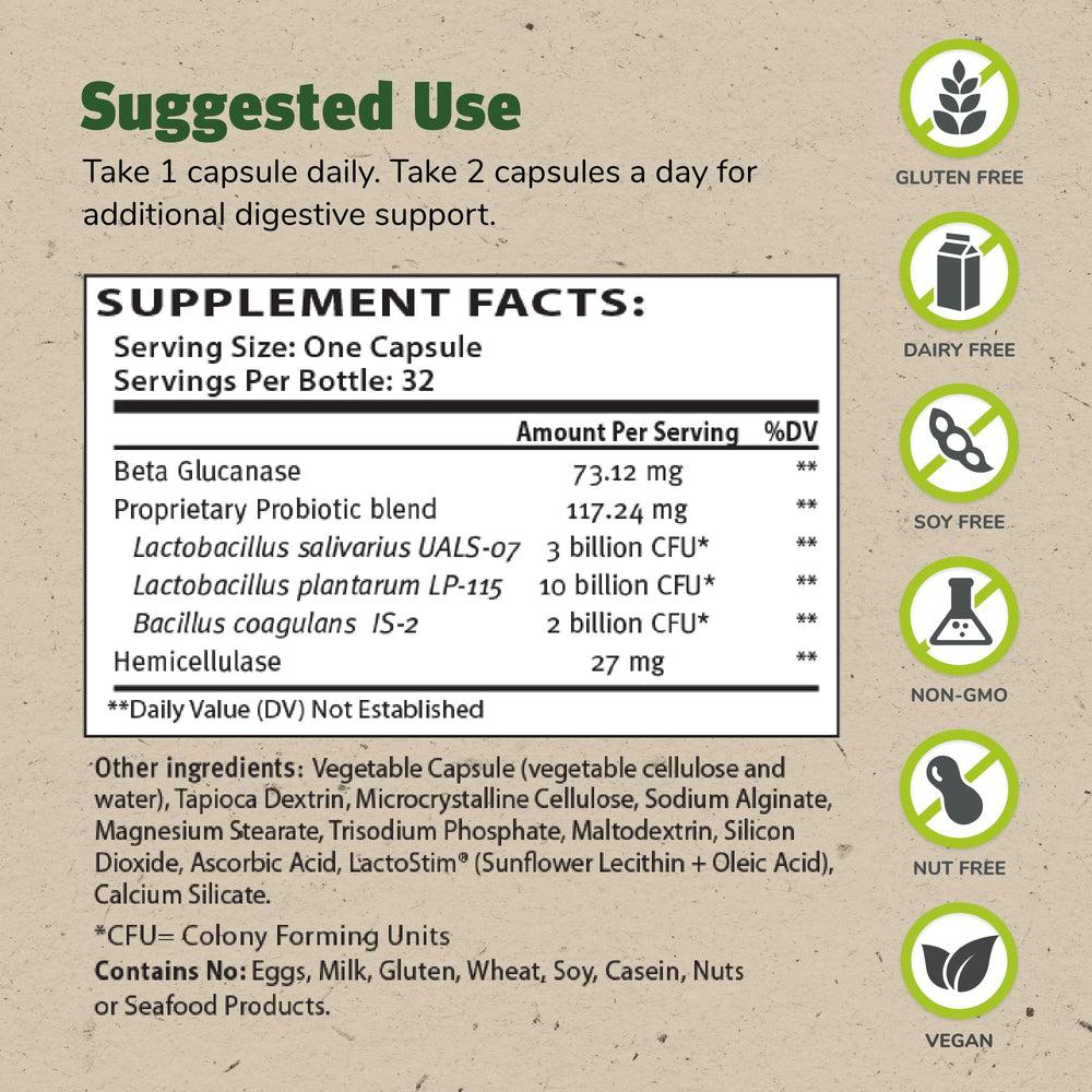 TruFlora Master Supplements bottle pour showing easy daily probiotic use