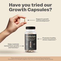 TruHeight kid taking a capsule at breakfast to support growth.