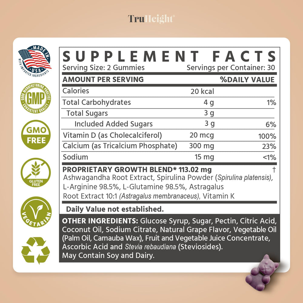 Tricalcium phosphate indicated for faster absorption and bone mineral support.