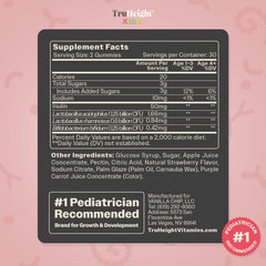 TruHeight kid mealtime scene with gummies showing convenient daily gut support.