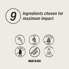 Truly Genius magnesium powder glass with liquid demonstrates ready-to-drink option after training.