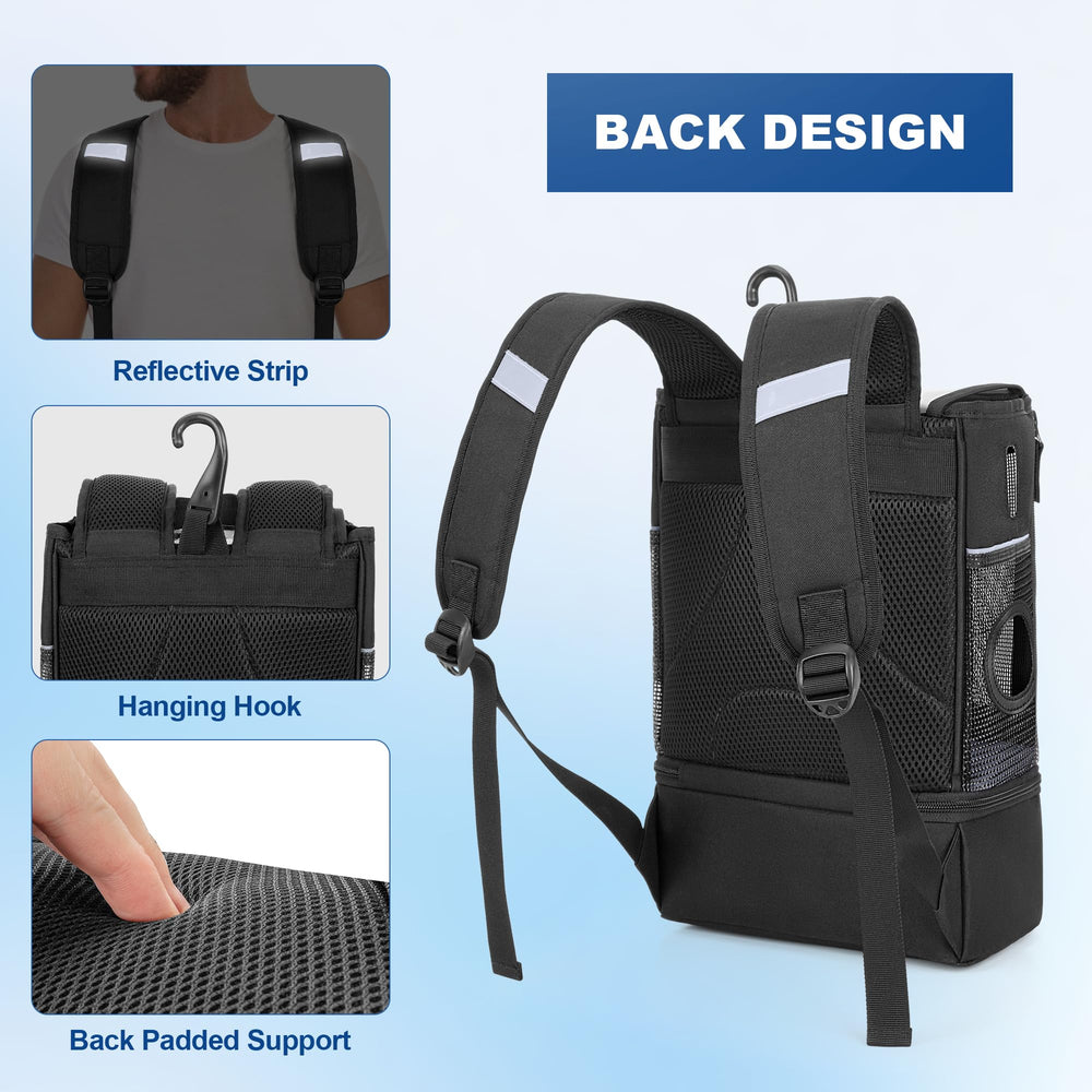 Trunab bag with built‑in bungee to secure the device