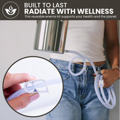 Trust Your Gut cleaning brush helps maintain hygiene between sessions.