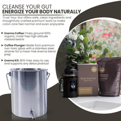 Trust Your Gut complete detox kit shown for a thorough home cleanse.