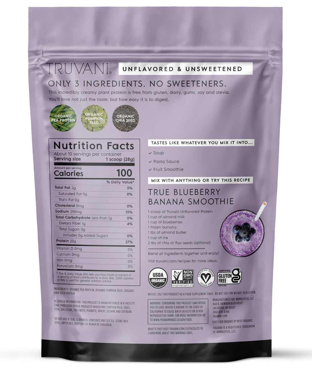 Truvani pea protein powder used in baking to add protein