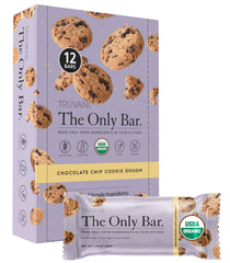 Truvani chocolate chip cookie dough bar pack on shelf for convenient on-the-go snacking
