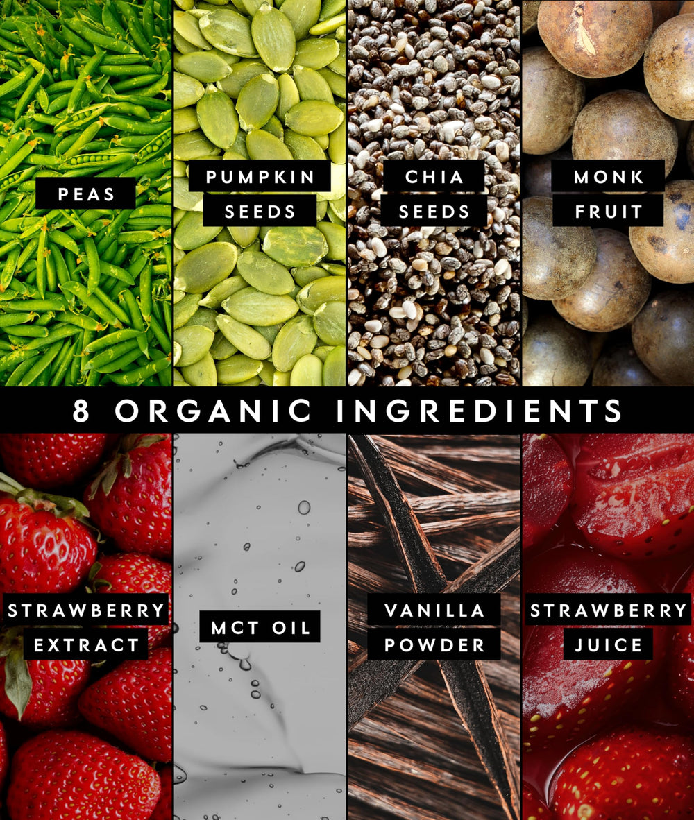 Truvani unflavored pea protein clean three-ingredient formula.