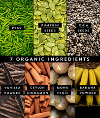 Truvani Banana Cinnamon ingredients panel highlighting clean formula