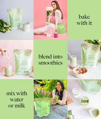Truvani organic certification badge on pea protein powder