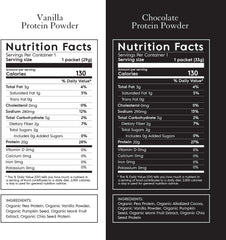 Truvani vegan pea protein sample pack single-serving packet ready for quick shakes
