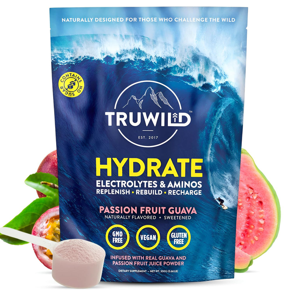 TruWild Hydrate powder tub for quick daily hydration