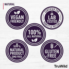 TruWild Kombucha Powder packaging and serving suggestions for on-the-go wellness.
