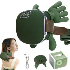 TSDRBWO Neck Massager front view demonstrates portable deep tissue relief on the go.