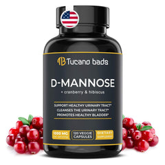 Tucano Bads D Mannose capsules for urinary comfort and balance.