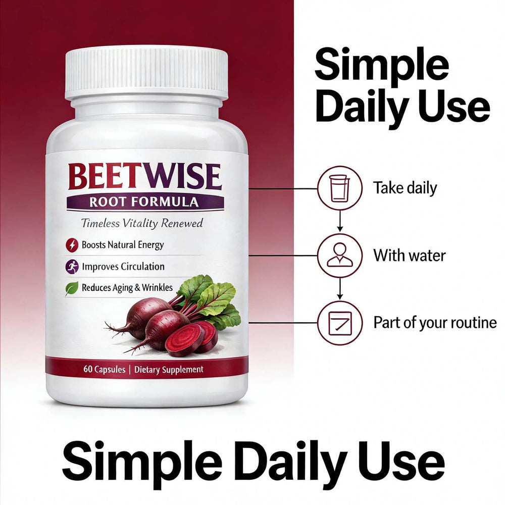 Tufonra Beetwise Root capsules arranged for convenient daily dosage.