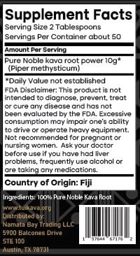 TUI KAVA fijian noble kava plantation highlights origin and purity.