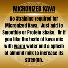 Lab-tested quality seal on TUI KAVA packaging indicates potency and purity.