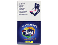 Product packaging on a store shelf with clear nutrition cues.