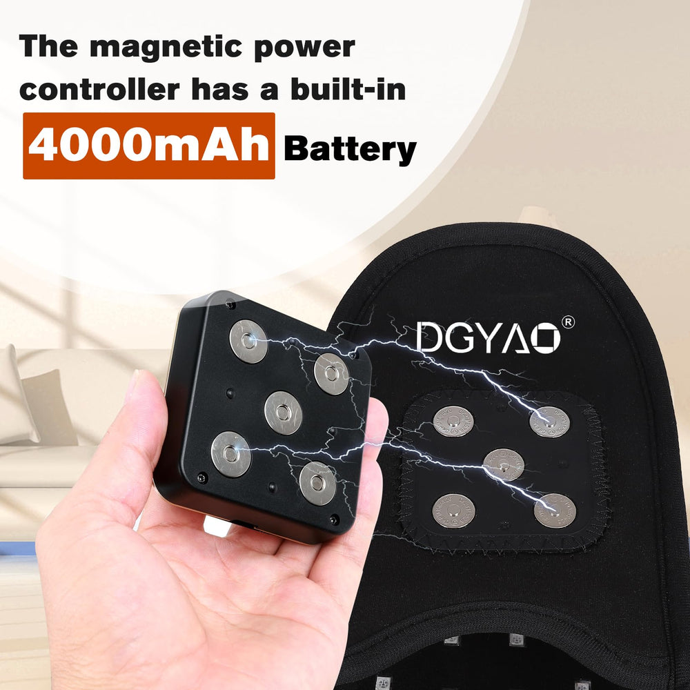 Cordless magnetic controller enables flexible foot therapy anywhere