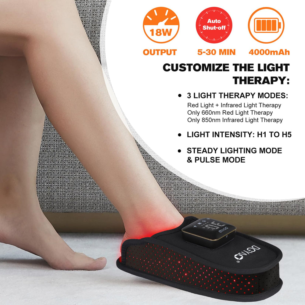 Three therapy modes including red, infrared, and combo for customization