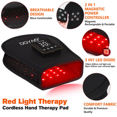 TUOB close-up of 660nm red LEDs highlighting skin-friendly light