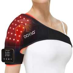 TUOB red light therapy shoulder wrap shows cordless convenience for on-the-go use