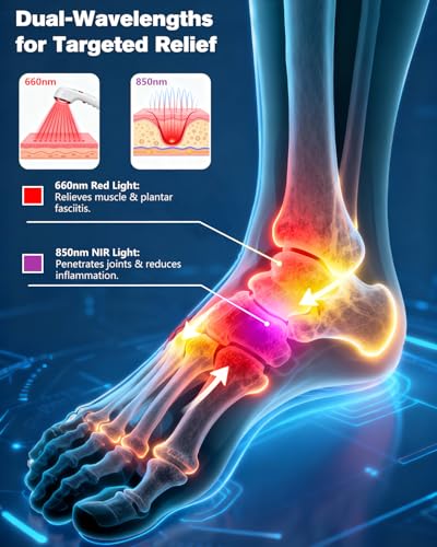 TUOYR cordless foot device seen from the side for portable treatment.