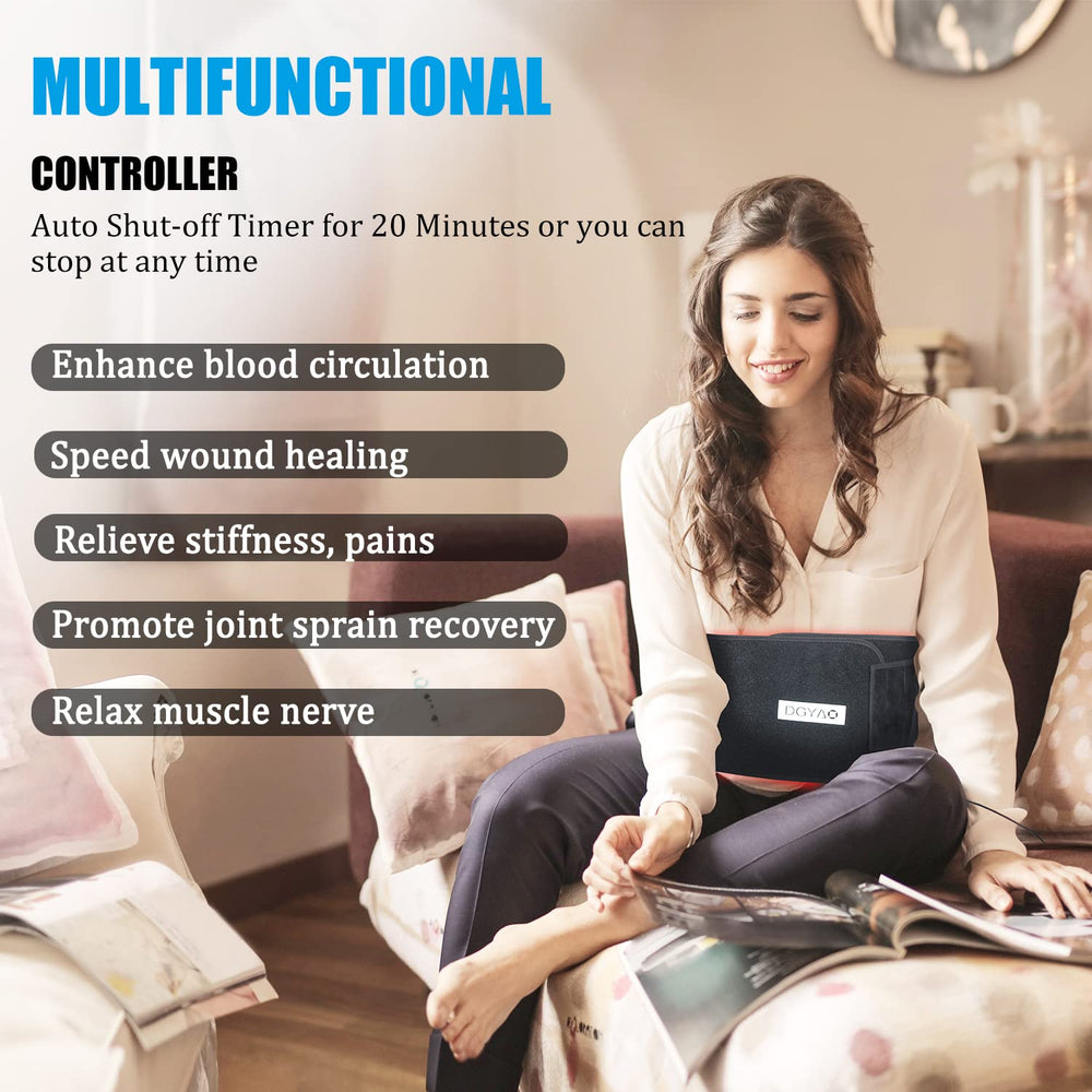 TUOYR infrared therapy wrap enables hands-free treatment for joints and muscles.