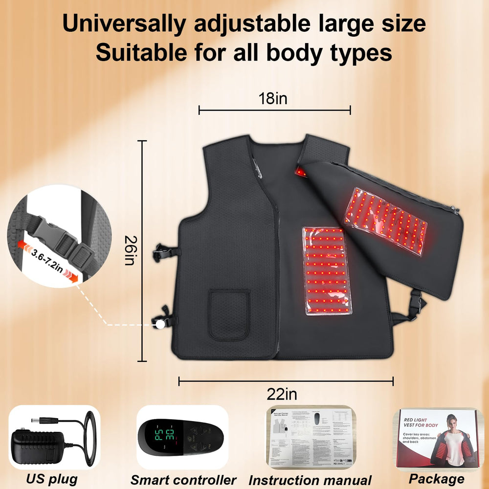 TURJGKSG Red Light Vest wearable and easy to use at home