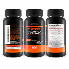 Turmeric Trick bottle side label highlighting zinc and black pepper ingredients.