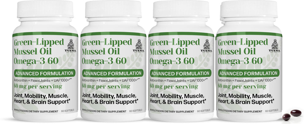 TURNER GLMO bottle closeup showing premium New Zealand mussel oil for daily omega-3 support