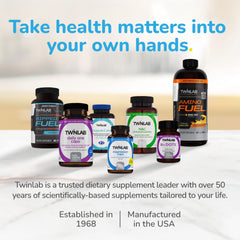 Twinlab Choline Cocktail gym-ready setup emphasizes focus and stamina.