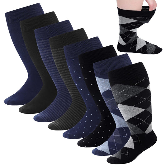 Twistover diabetic dress socks with ultra-wide top for comfortable all-day wear