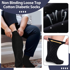 Twistover non-binding, breathable socks designed for circulation support