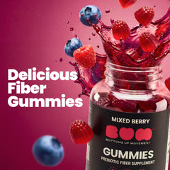 Two peachy Bum gummies daily for easy digestive routine