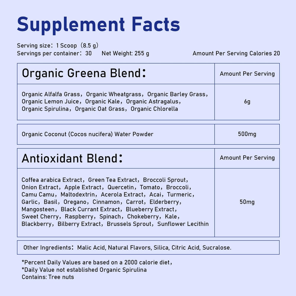 Tyillo nutrient-blend closeup emphasizes immune-supporting, gut-friendly plant nutrients.