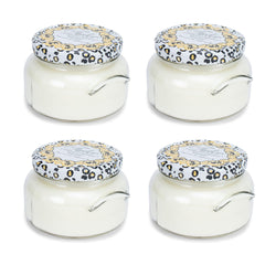 Tyler Creamy White 2-Wick Jar Candle front view enhances home ambiance