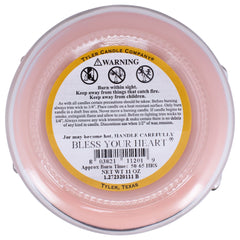 Tyler Pastel Peach 2-Wick jar candle mood-lit ambiance for cozy spaces.