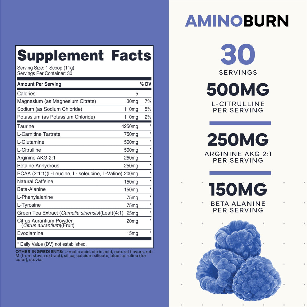 Scoop of Type Zero Amino Burn demonstrating easy portion and mix