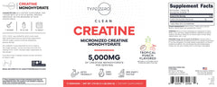 Type Zero Creatine Tropical Punch powder being poured into a shaker