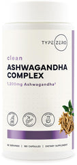 Type Zero KSM-66 Ashwagandha bottle front for daily wellness.