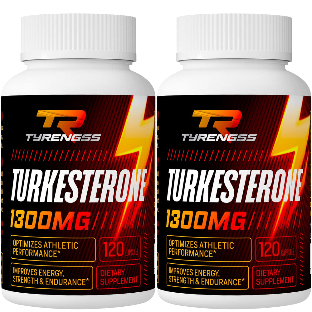TyRengss testosterone booster bottle close-up, highlighting a premium workout formula.